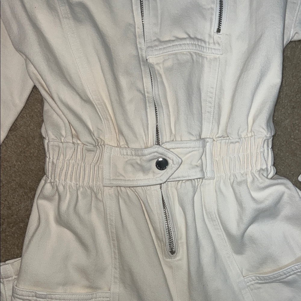 off White jean Jumpsuit - Picture 4 of 11